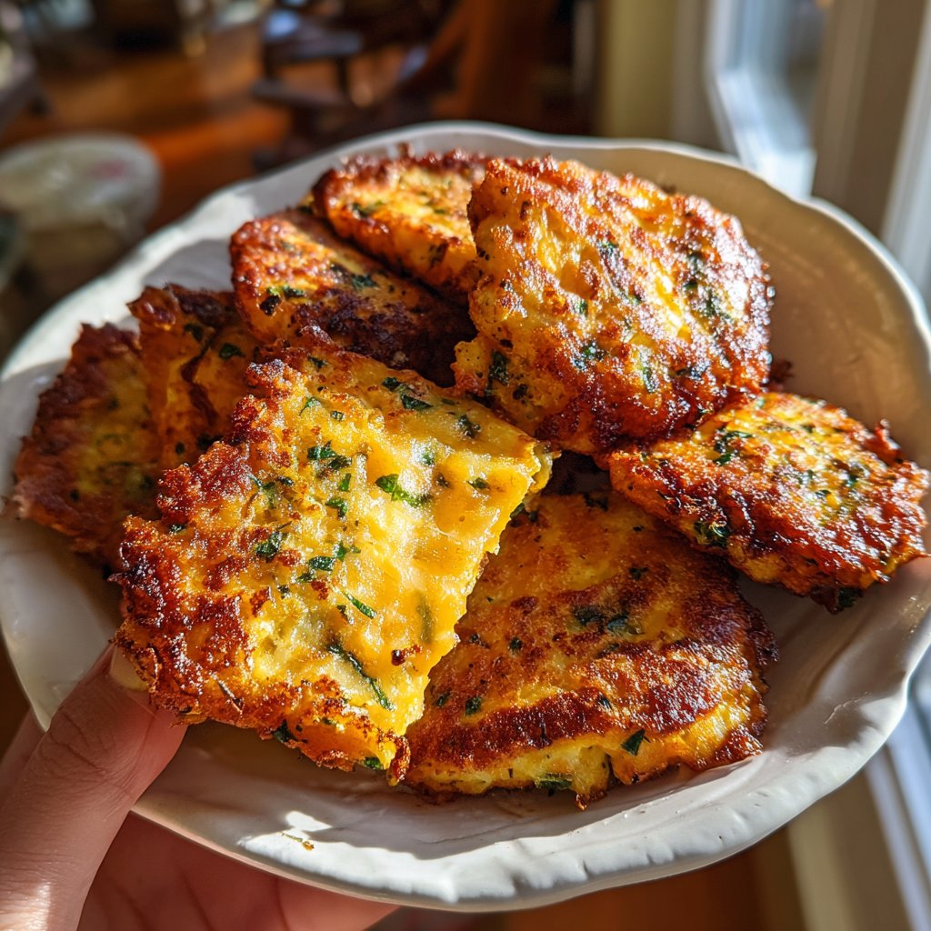 Cheddar and Chive Salmon Fritters