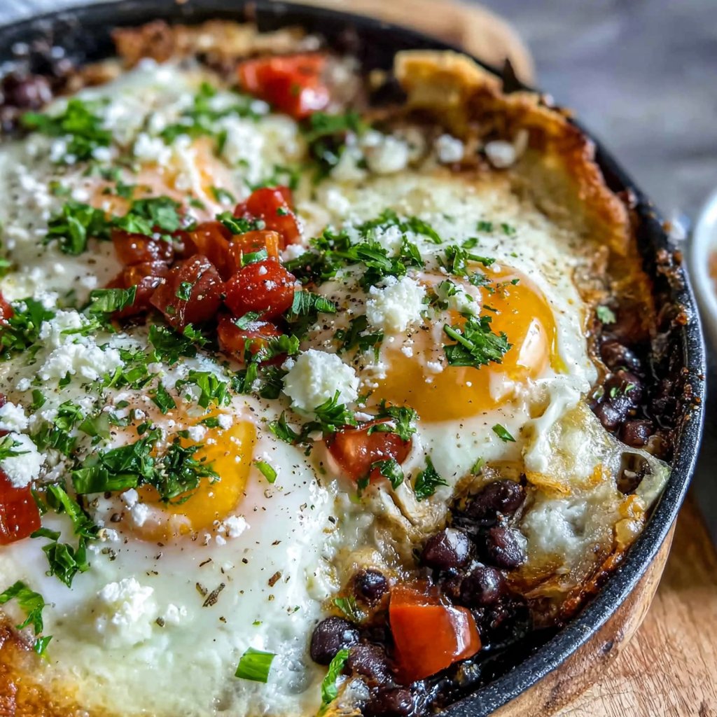 Egg Black Bean Skillet