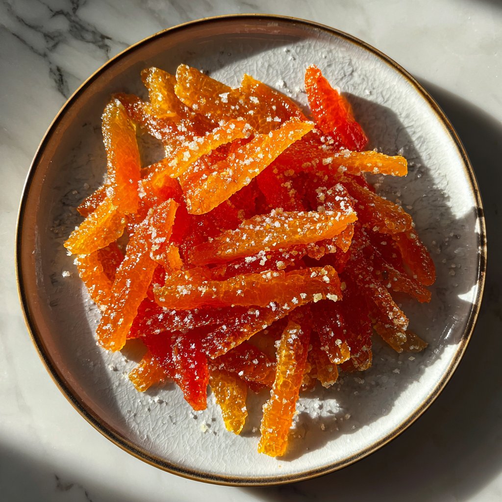 Citrus Sugar Candied Orange Peel